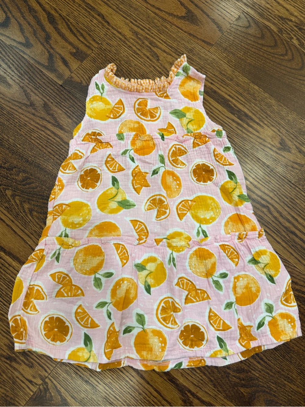 Mud Pie Yellow and Pink Gingham Detail Girls Top - Picture 1 of 3